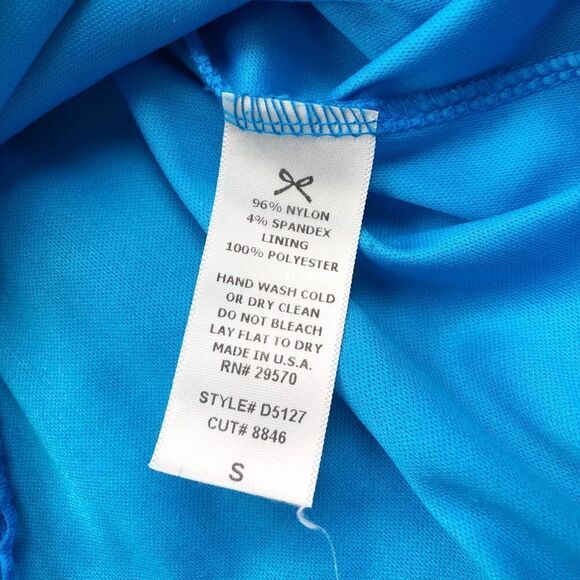 Everly Bright Blue Lace Sleeveless Fit And Flare Dress Size Small - Picture 6 of 6